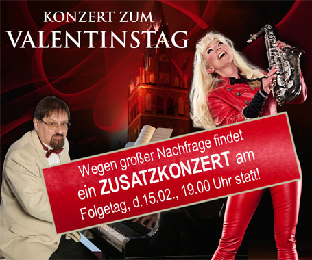 Konzert zum Valentinstag mit Saxophonistin Kathrin Eipert